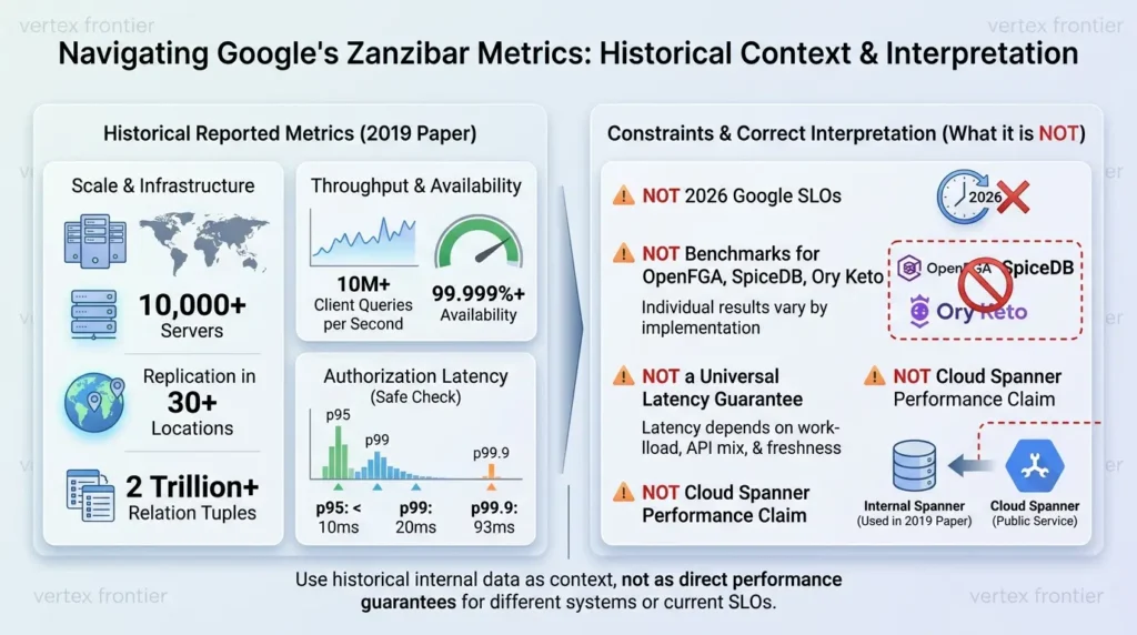 Google Zanzibar Explained: Architecture, ReBAC, Tuples, Zookies, and Open-Source Alternatives Interpreting historical production
