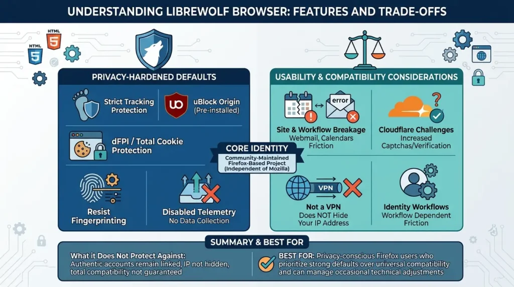 LibreWolf privacy features and considerations 