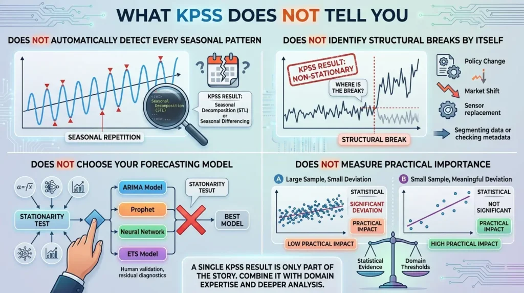 KPSS Test in Python: A Practical Guide to Stationarity, ADF, and Better Decisions Limitations of KPSS testing