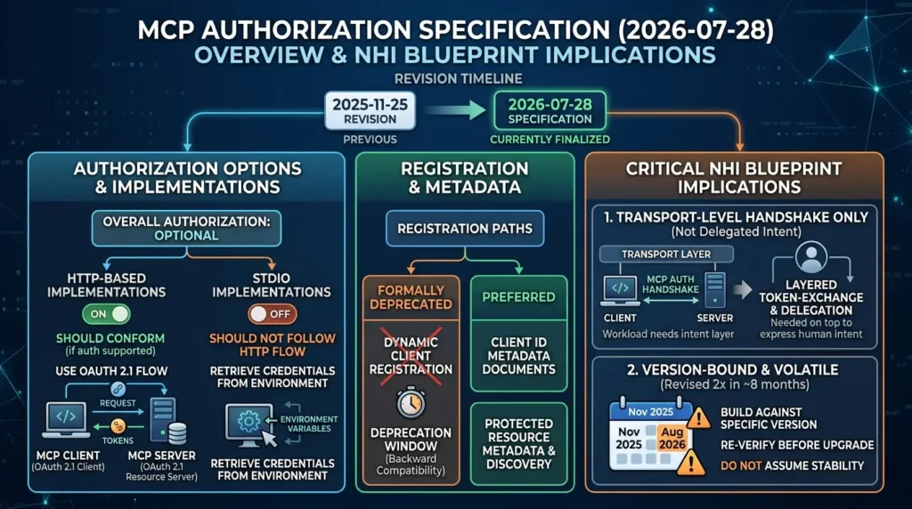 Securing Non-Human Identities (NHI) for Agentic AI: An IAM Blueprint MCP authorization specification