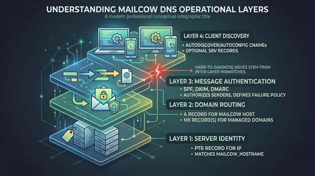 Mailcow DNS troubleshooting layers