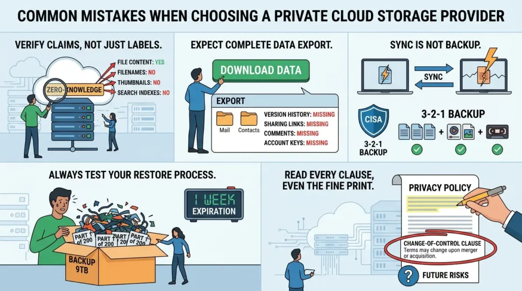 Private Cloud Storage Compared: What Happens When Your Privacy Provider Gets Acquired? Private Cloud storage provider mistakes