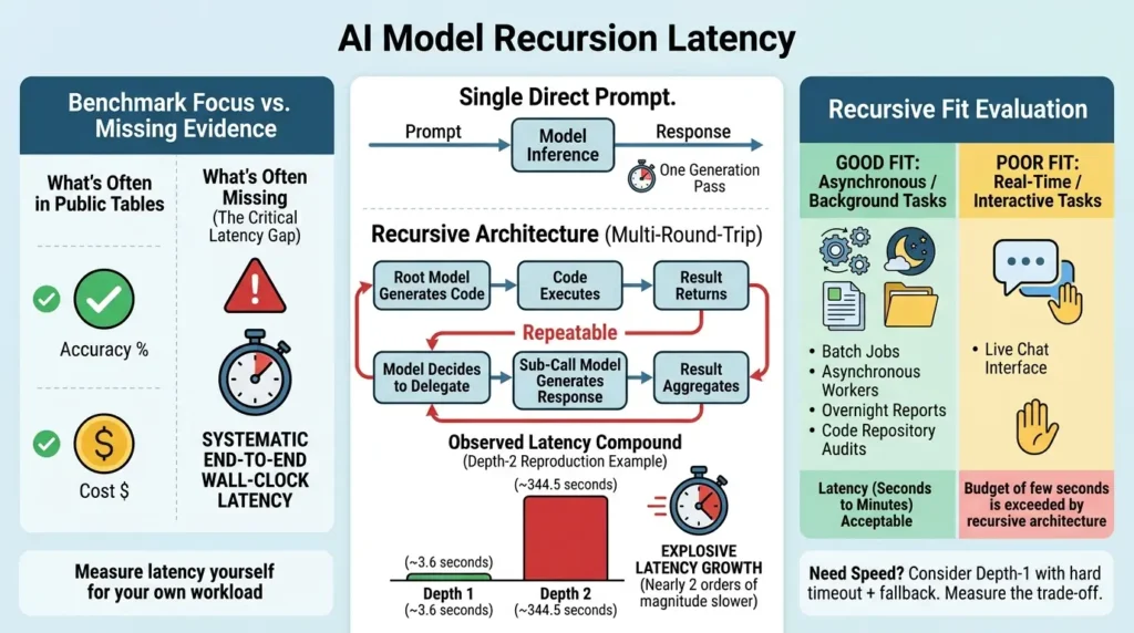Recursive Language Models Explained: Context as a Variable, Corrected Benchmarks, and Safety Limits Recursive model latency analysis
