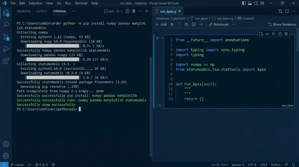 KPSS Test in Python: A Practical Guide to Stationarity, ADF, and Better Decisions Running KPSS test in Python