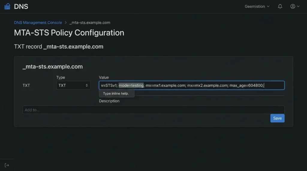 MTA-STS vs DANE for Self-Hosted Mail: Secure SMTP Delivery Without Breaking Mail Flow Start MTA-STS Testing Mode