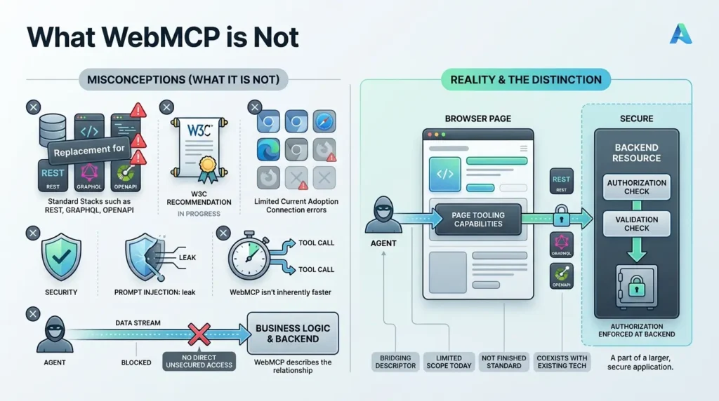 WebMCP limitations