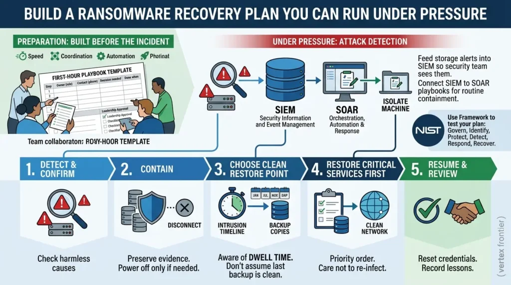 Building ransomware recovery plan