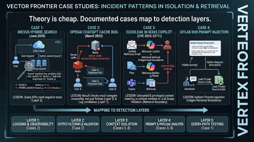 Multitenant Vector DB Isolation: Detecting Index Drift and Cross-Tenant Leaks in Production Case studies in data isolation