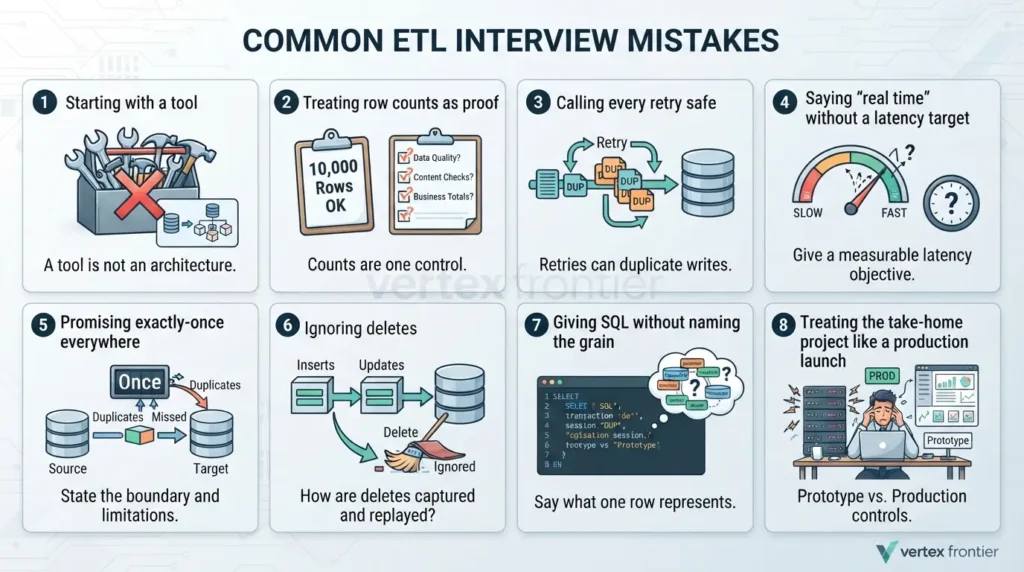 ETL Interview Questions: 50 Questions and Answers for Data Engineers Common ETL interview mistakes