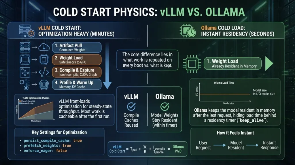 Ollama vs vLLM vs LM Studio: Serving Local LLMs Beyond the Demo Comparing vLLM and Ollama cold start
