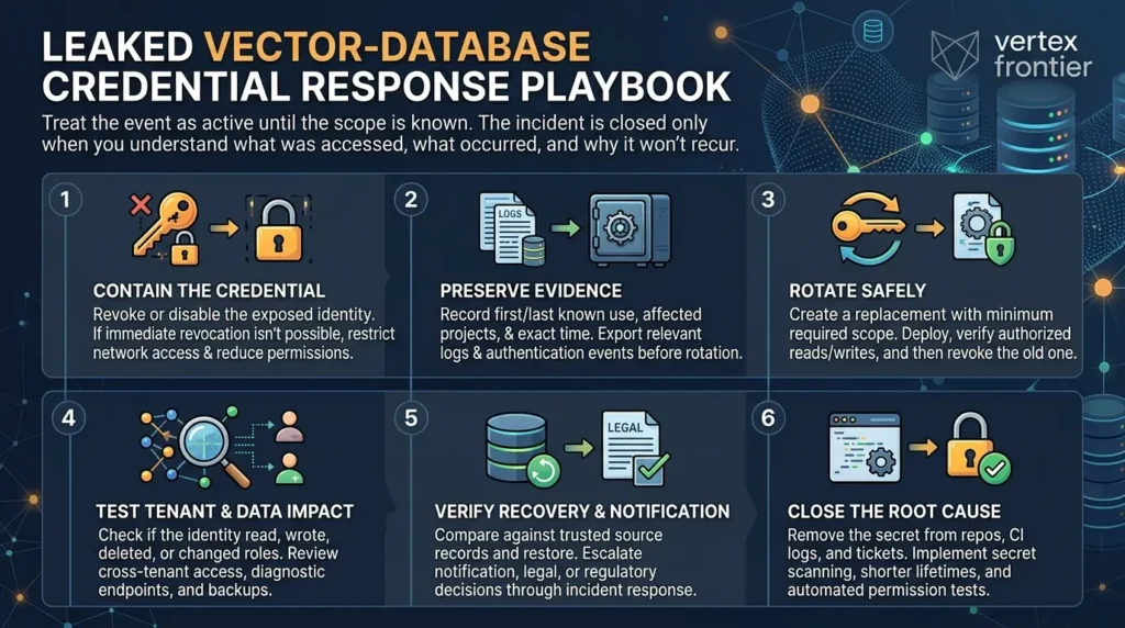 Vector Database Security: Hardening Pinecone, Qdrant, Weaviate, and pgvector Credential leak response playbook