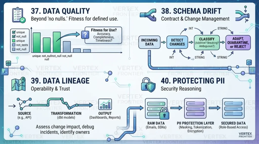 Data quality governance and security