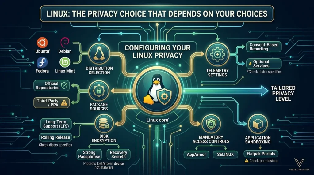 Privacy-Focused Operating Systems Compared: Linux, Tails, and GrapheneOS Linux privacy and security choices