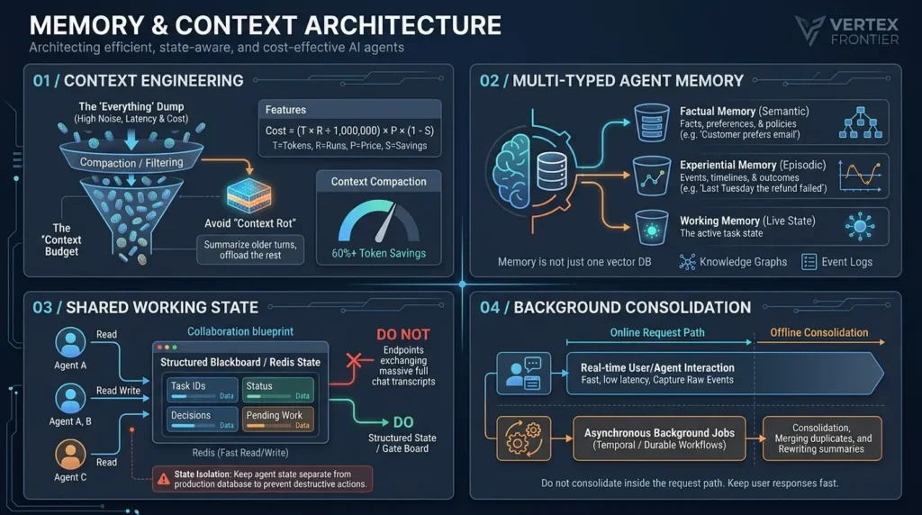 AI Agent Engineering: The 20 Concepts That Separate Senior Engineers From Demo Builders Managing agent memory and context