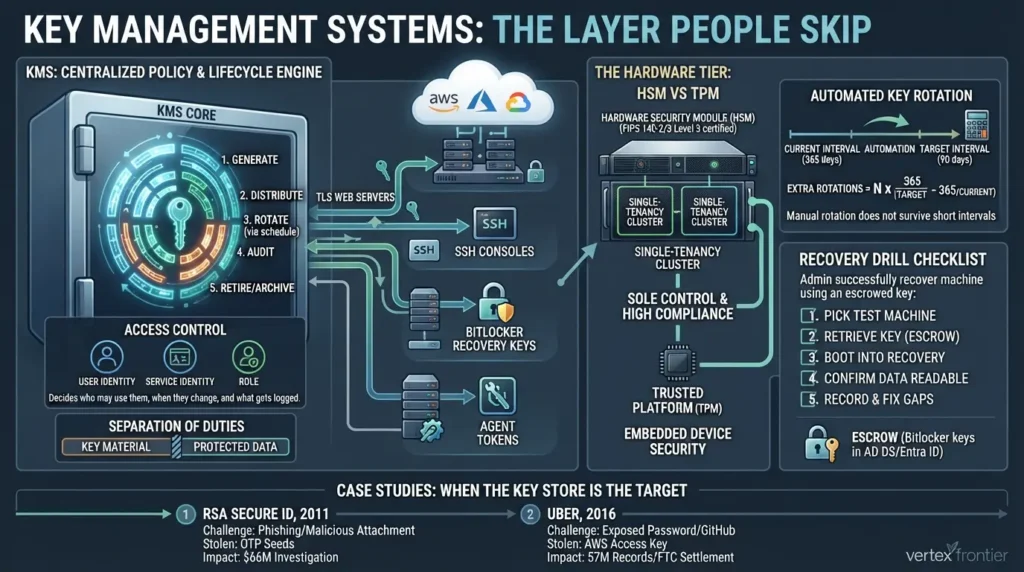 TPM vs HSM vs Secure Enclave vs KMS: Where Your Encryption Keys Should Live Managing encryption key systems