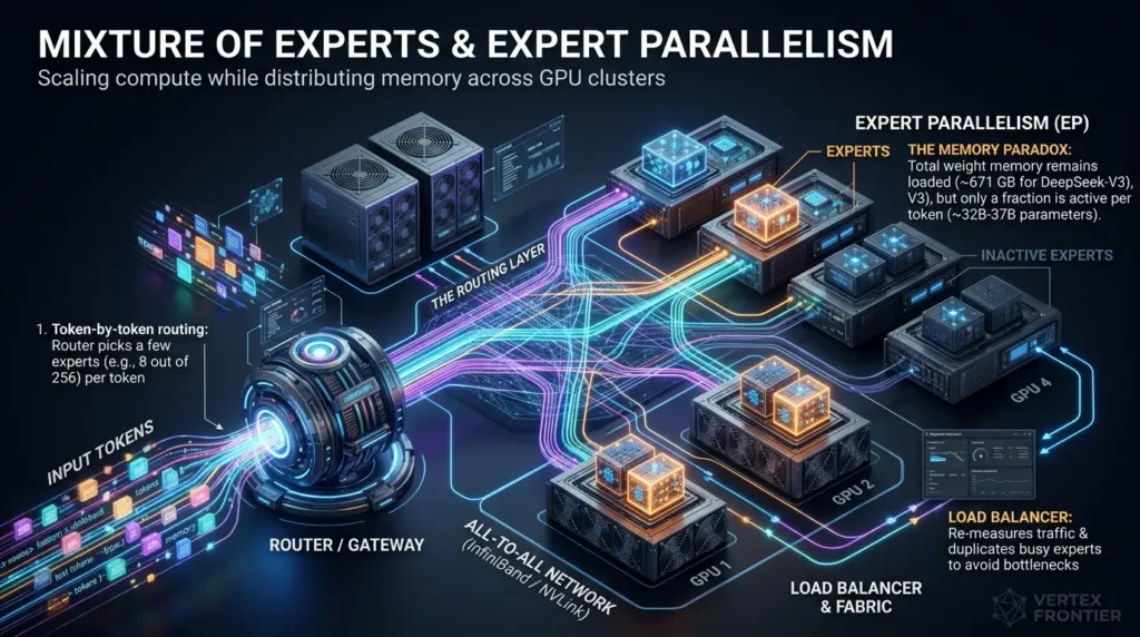 Distributed Inference: The Complete Guide to Serving Giant AI Models Mixture of experts model parallelism