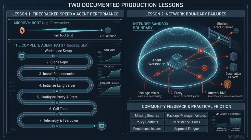 Sandboxing AI Coding Agents: Comparing Docker, Firecracker & eBPF Isolation in Production Production lessons for coding agent