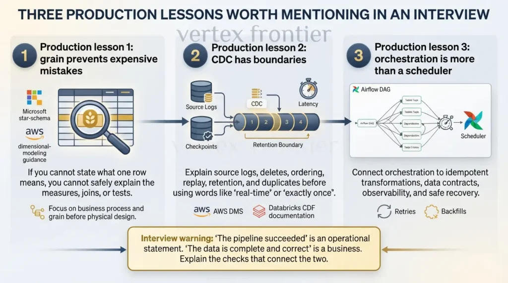 Production lessons for data interview