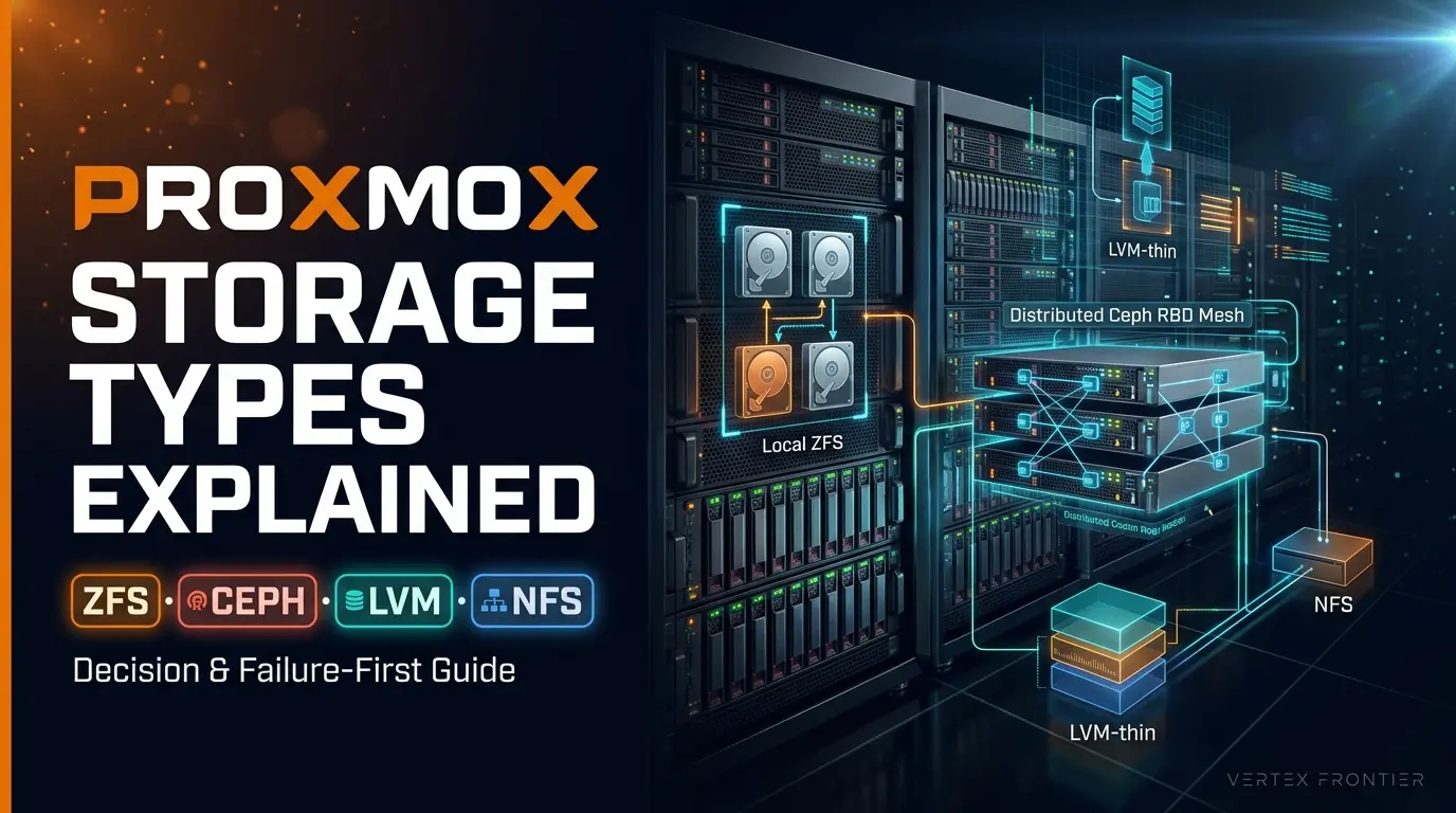 Proxmox Storage: Complete Guide To ZFS, Ceph, LVM & NFS