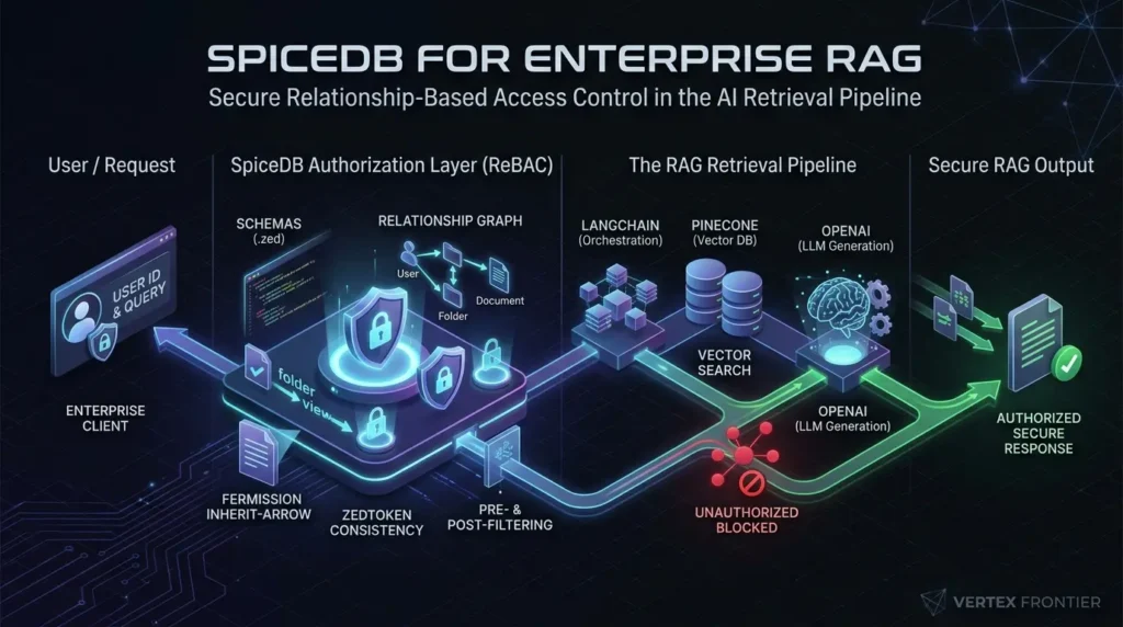 SpiceDB schema for enterprise RAG