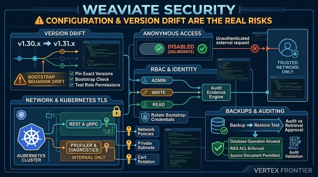 Vector Database Security: Hardening Pinecone, Qdrant, Weaviate, and pgvector Weaviate security configuration